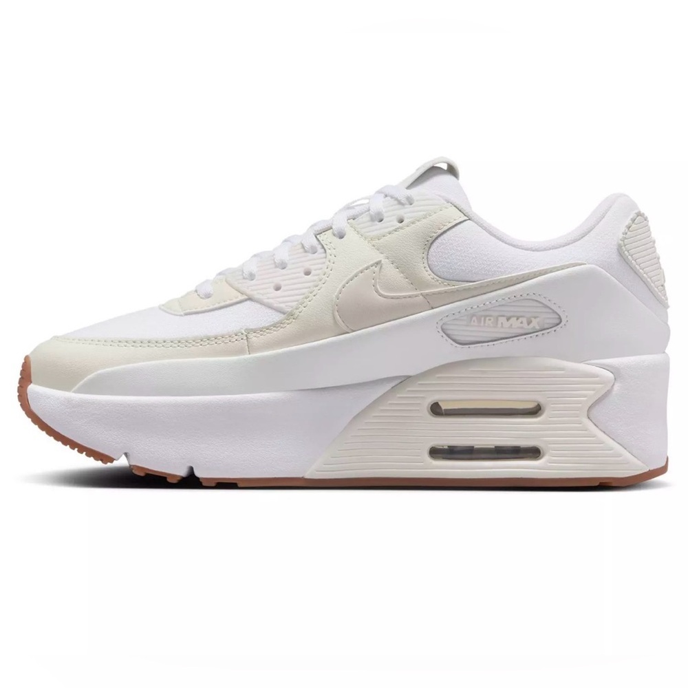 Nike Air Max Women's White and Cream Sneakers - Picture 2 of 9